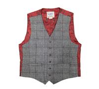 Heritage Traditions Heritage Tweed Waistcoat - Medium 40" - Prince of Wales Grey