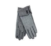 Heritage Traditions Ladies Heritage Herringbone Cuff Gloves - Grey Herringbone