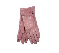 Heritage Traditions Ladies Heritage Herringbone Cuff Gloves - Rose Herringbone