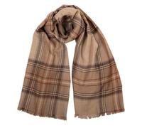 Heritage Traditions Lightweight Reversible Tartan Merino Scarf - Natural Stewart