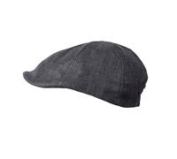 Heritage Traditions Linen Panel Flat Cap in Blue Heritage Traditions Blue One Size