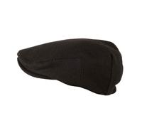 Heritage Traditions Melton Flat Cap in Black Heritage Traditions Black One Size