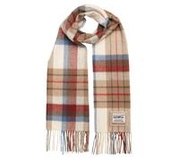 Heritage Traditions Pure Wool Check Scarf - Rust Blue