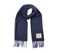 Heritage Traditions Pure Wool Herringbone Scarf - Dark Navy