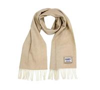 Heritage Traditions Pure Wool Herringbone Scarf - Pale Camel