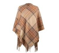 Heritage Traditions Pure Wool Tartan Serape - Natural Stewart