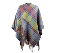 Heritage Traditions Pure Wool Tartan Serape - Purple Heather