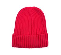 Heritage Traditions Ribbed Beanie Hat - Red