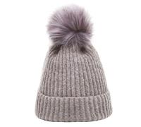 Heritage Traditions Soft Touch Rib Pom Pom Beanie - Oxford Grey