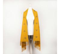 Heritage Traditions Super Soft Jacquard Scarf - Busy Bee Turmeric