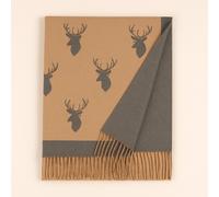 Heritage Traditions Super Soft Jacquard Scarf - Stag Camel