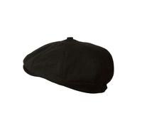 Heritage Traditions Tommy Tweed Baker Boy Cap - Black Melton
