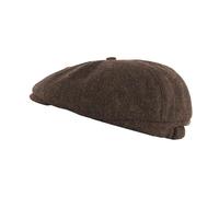 Heritage Traditions Tommy Tweed Baker Boy Cap - Brown Herringbone