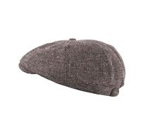 Heritage Traditions Tommy Tweed Baker Boy Cap - Grey Twill