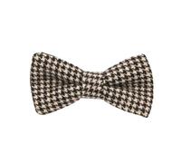 Heritage Traditions Tweed Box Check Bow Tie - Black and White Dogtooth