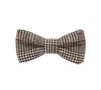 Heritage Traditions Tweed Box Check Bow Tie - Grey Prince of Wales Check