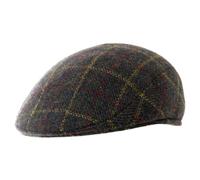 Heritage Traditions Tweed Ear Flat Cap - M/L - Brown Mix