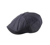 Heritage Traditions Tweed Newsboy Cap One Size Blue Patchwork