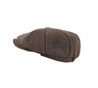 Heritage Traditions Tweed Newsboy Cap One Size Brown Two Tone