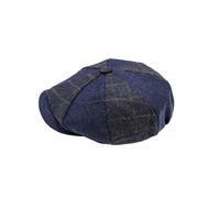 Heritage Traditions Tweed Patchwork Newsboy Cap - Navy