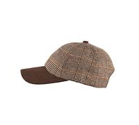 Heritage Traditions Tweed Suede Baseball Cap (Prince of Wales Brown)