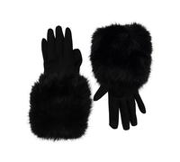 Heritage Traditions Women's Faux Fur Gloves - Black