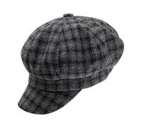 Heritage Traditions Women's Heritage Check Newsboy Cap - Grey Mix Check