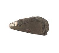 Heritage Traditions Wool Mix Duck Bill Cap Hat - Tweed Flat Caps for Men UK Style - Adjustable One Size Newsboy Caps for Men, Mens Caps UK Flat Design Green Patchwork