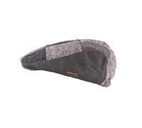 Heritage Traditions Wool Tweed Panel Peak Newsboy Cap Hat (Blue Patchwork)