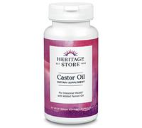Heritage Vegetarian Dietary Fiber Supplement Capsule, Castor Oil, 60 Count