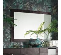 Heritage Wall Mirror - Large - Dark Velvet Birch High Gloss