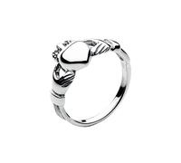 Heritage Women's Sterling Silver Celtic Irish Claddagh Ring, Silver, P