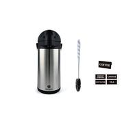 Heritage66 Stainless Steel Thermal Carafe Airpot - Large Beverage Dispenser Triple Wall Thermos Vacuum Insulated Keeping Hot Coffee, Tea, Water for 10 Hours (5Liter /170 OZ)