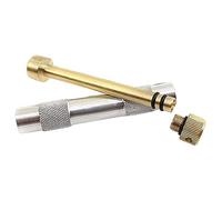Heritan Outdoor Emergency Piston Fire Starter Tube Air Compression Torch Compact Durable Metal Fire Starting Tool Silver