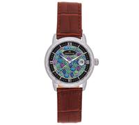 Heritor Automatic Protégé Leather-Band Watch w/Date - Silver/Blue Heritor Automatic Brown One Size