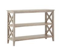 heritox wooden bookcase with 3 shelves in weathered natural
