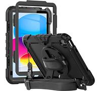 Herize Case Compatible with iPad (A16) 11th 2025/10th Generation 2022 with Screen Protector Pen Holder | Heavy Duty Shockproof Rugged Protective Case W/Handle Shoulder Strap