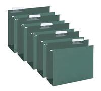 HERKKA Extra Capacity Hanging File Folders, 30 Pack Reinforced Hang Folders with Heavy Duty 3 Inch Expansion, Designed for Bulky Files, Medical Charts, Letter Size, Green
