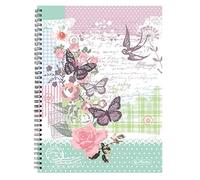 Herl Spiral Notepad Lined 28 Butterfly A4