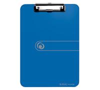 Herlitz 10842409 Clipboard A4 Kraft Paper Cover with Clip Mechanism and Hanging Hole, FSC Mix. Assorted Colours. Blue