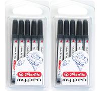 Herlitz 10999852 Universal Ink Cartridge - my.pen, blue (2x 5 cartridges, blue)