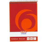 Herlitz 110635 Spiral Squared Pad A6 (50 sheets)
