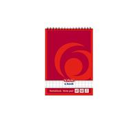 Herlitz 110734 Notebook, Squared, 80 Sheets, Orange.