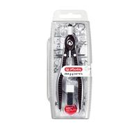 Herlitz 11122322 Quick Adjustment Compass my.pen with Spare Lleads and Possibility to Refine the Lead (Black/Grey) (Import Germany)