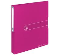 Herlitz 11205788 Ring Binder A4 Polypropylene 2-Ring Combination Mechanism 3.8 cm Spine 25 mm Filling Height Opaque Berry
