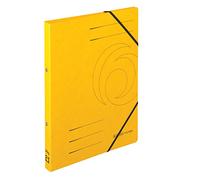 Herlitz 11254398 Ring Binder File, A4 with 2-Ring Mechanism, Spine Width 25 mm, Filling Height 14 mm, Colorspan, Black (Pack of 5) Yellow