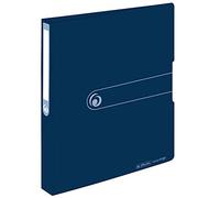 Herlitz 11282605 Recycled Ring Binder A4 2 Ring Combination Mechanism 3.8 cm Spine Filling Height 25 mm Dark Blue