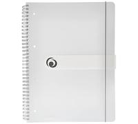 Herlitz 11293107 Spiral Notepad A4 to Go Wood-Free Paper 80 Sheets Transparent Pack of 2