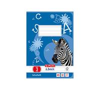 Herlitz 11387107 Exercise Book A5 Line Style 03 Wood- Paper Lined 80 g/m² 32 Sheets White Pack of 5