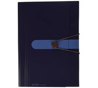 Herlitz 11411261 Expanding File with 12 Compartments Recycled Polypropylene Film Dark Blue